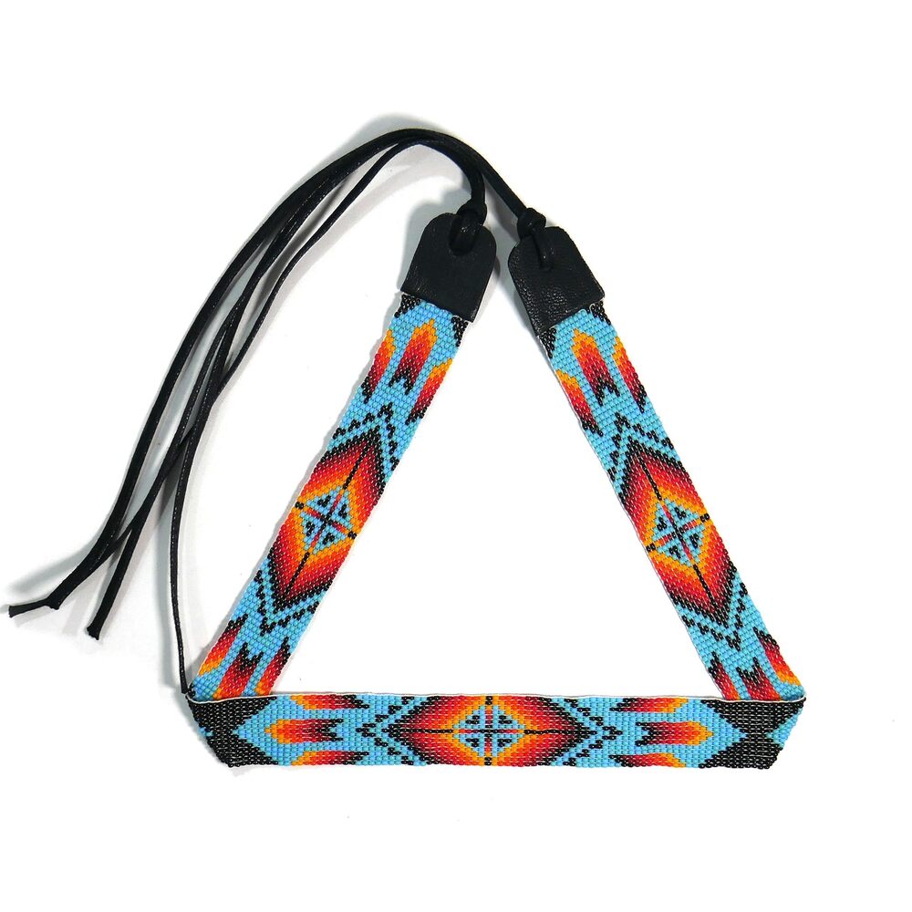 7871 Beaded Hat Band Native American Style Southwestern Cowboy Rode